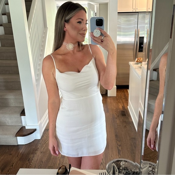 White Mini Dress - Picture 1 of 5